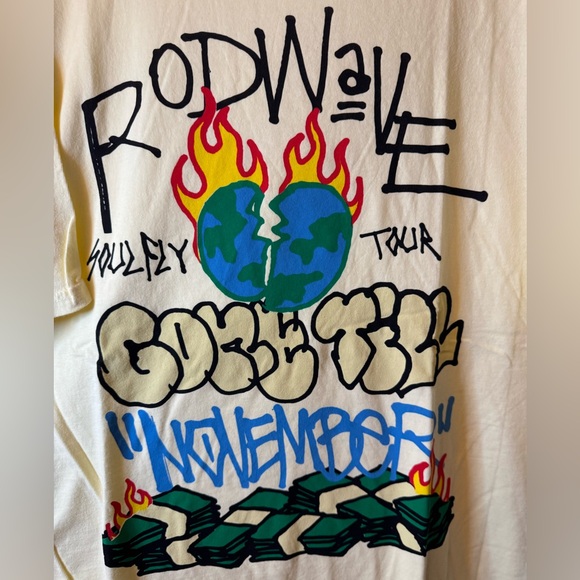 🎶🎶 Rod Wave -  3XL Soul Fly Tour Tee Shirt 🎶🎶 New without Tag - Picture 2 of 7